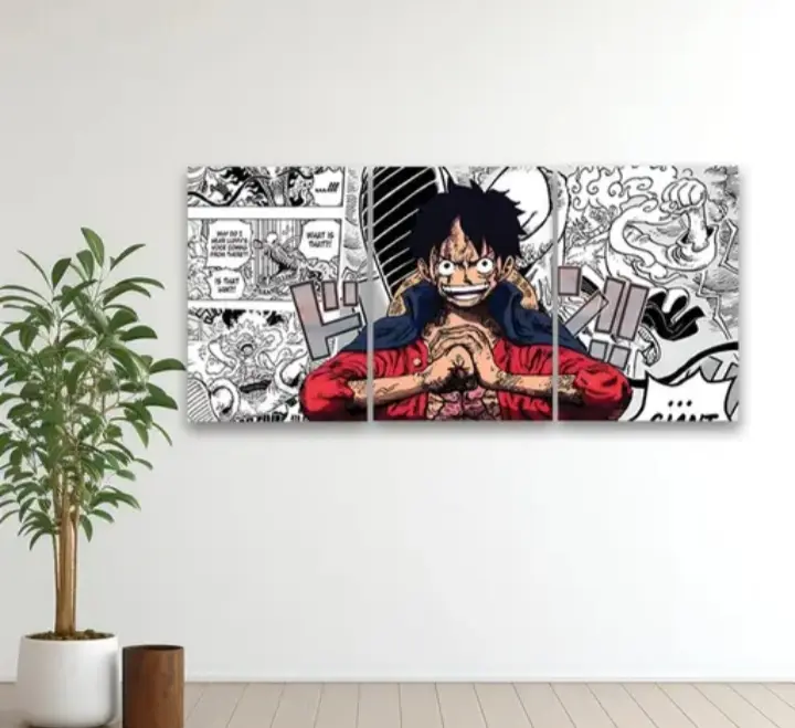 Luffy one piece wallposter pack of 3