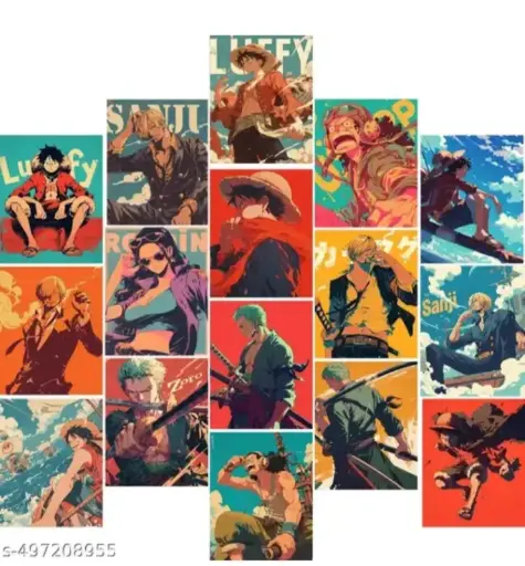 One piece wall posters set of 16